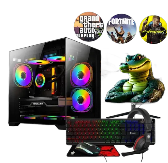 PC Gamer Intel i7 RTX 3050 16GB RAM 480GB SSD 20" Monitor