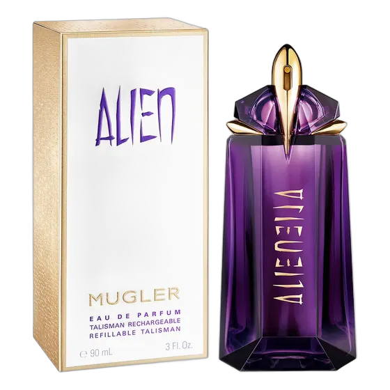 Women's Woody Floral Perfume, Bold Sunny Fragrance With Jasmine Sambac, Cashmeran Wood And White Amber - Alien Eau de Parfum Mugler 90ml