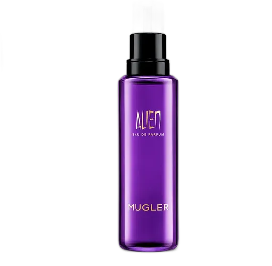 Women's Woody Floral Perfume, Striking Radiant Fragrance with Notes of Jasmine Sambac, Cashmeran Wood and White Amber, Refillable Bottle, Alien Eau de Parfum by Mugler 100ml