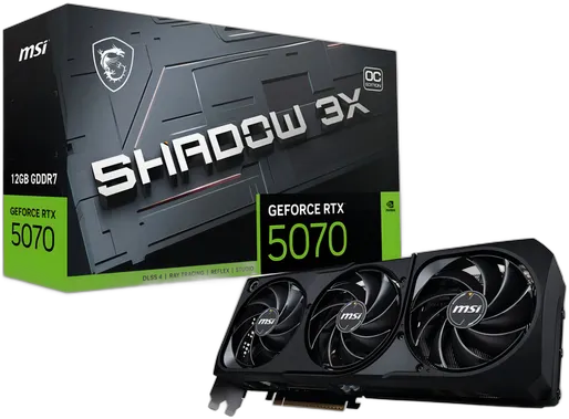 GeForce RTX 5070 12GB MSI Shadow 3X OC 6 Graphics Card