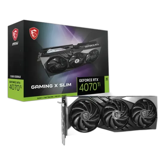 MSI GeForce RTX 4070 Ti Gaming X Slim Graphics Card 12GB