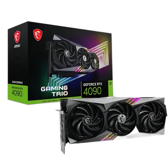 Nvidia MSI Gaming Trio GeForce RTX 40 Series RTX 4090 24GB Graphics Card