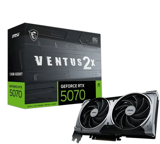 Nvidia MSI GeForce RTX 5070 Graphics Card with 12GB GDDR7