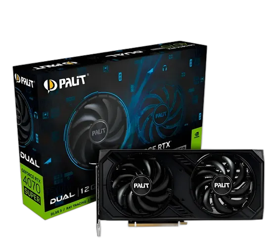 RTX 4070 Graphics Card 12gb Gddr6 Palit Dual 192 Bits
