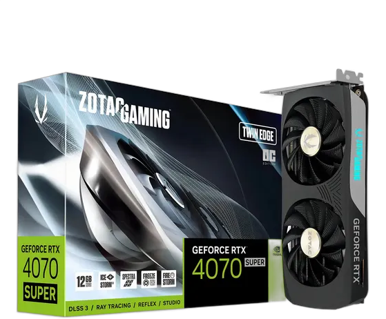 Zotac GeForce RTX 4070 Super Twin Edge Oc Graphics Card