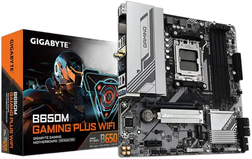 Gigabyte B650 M Gaming Plus Motherboard, Wifi, Am5, Ddr5, Matx Black