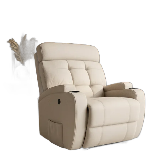 Electric Recliner Armchair, Motorized, Comfort Fabric