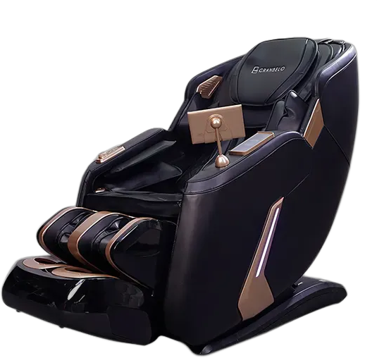 Stark 3D Electric Massage Chair with Heating, LCD, PU Leather, Black