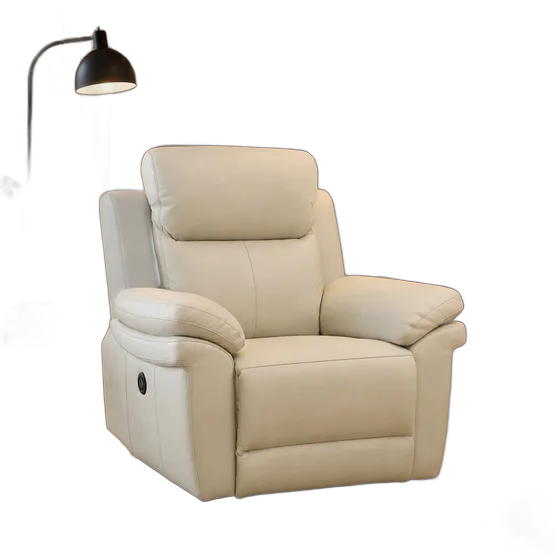 Monarca Electric Retractable and Reclining Armchair in Leather