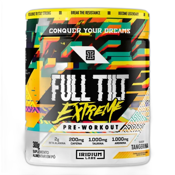 Pre-Workout Full Tilt Extreme Iridium Labs 300g Tangerine