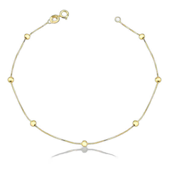 Women's 18K Gold Venetian Bracelet with Little Balls