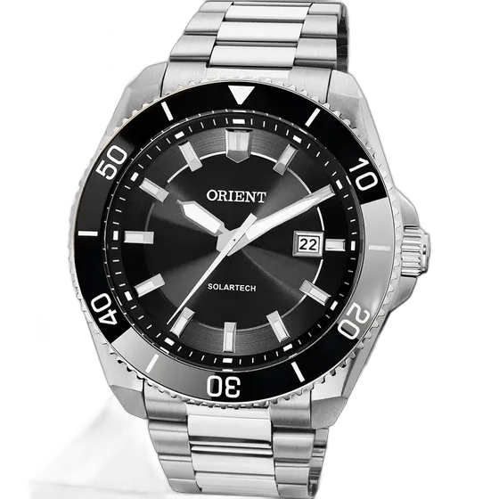 Orient Solartech Men's Analog Watch Silver with Solar Charging MBSS1522P1SX