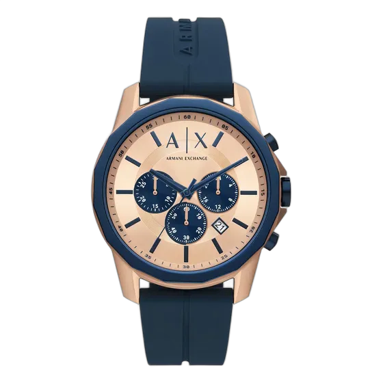 Armani Exchange Banks Men's Chrono Silicone