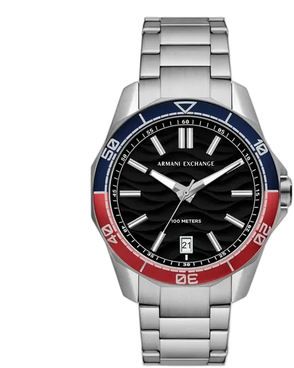 Armani Exchange Pepsi Men's Steel Watch