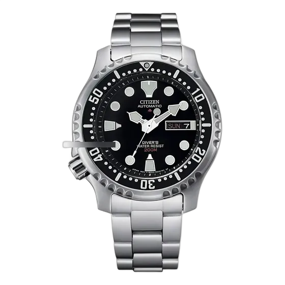 Citizen Promaster NY0040-50E Automatic Watch for Diving 200m Black Steel