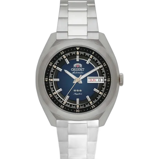 Orient Automatic Men's Silver with Blue Heritage Dial