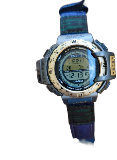 Casio Digital Men's Watch Triple Sensor Water Resistant