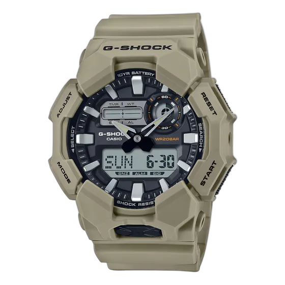 Casio G-Shock Watch Ga-010-5adr - Beige - Beige - Black