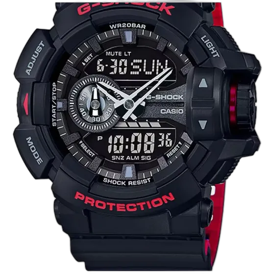Casio G-Shock GA-400 Watch, Dual Chronograph, 200 m