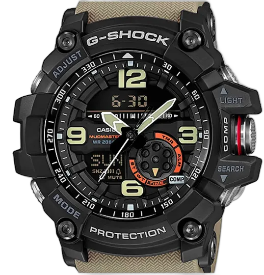 Casio G-Shock Mudmaster Digital-Analog Resin Watch Beige