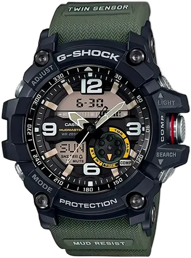 Casio G-Shock Mudmaster GG-1000-1A3DR Analog-Digital Watch with Moss Green Strap