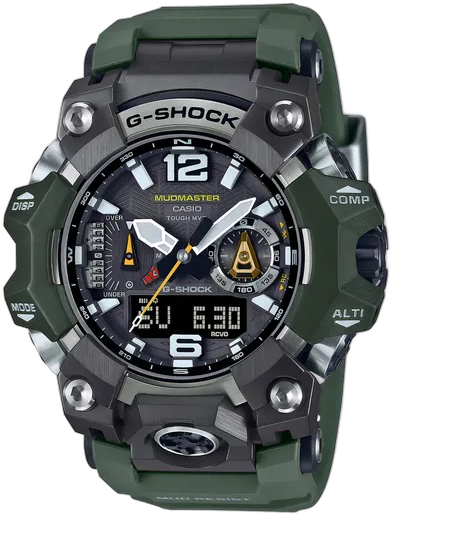 Casio G-Shock Mudmaster GWG-B1000-3ADR Watch - Green - Green/Silver - Dark Gray