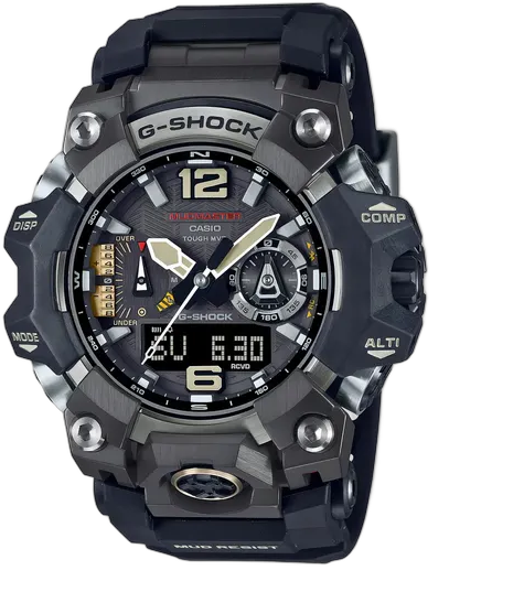 Casio G-Shock Mudmaster GWG-B1000-1ADR Watch, Solar, Sapphire, Black