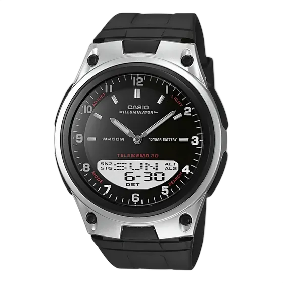 Casio Men's Ana-Digi Watch Original Black Strap