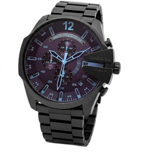Diesel Men's Watch Black with Blue Chronograph Original