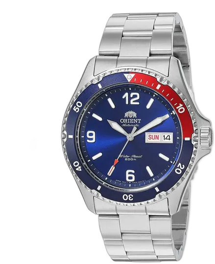 Orient Mens Mako II Japanese Automatic Sport Watch with Stainless Steel Bracelet