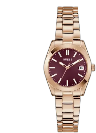 Guess Women's Watch GW0934L5 Rose Gold Elegant with Red Accent