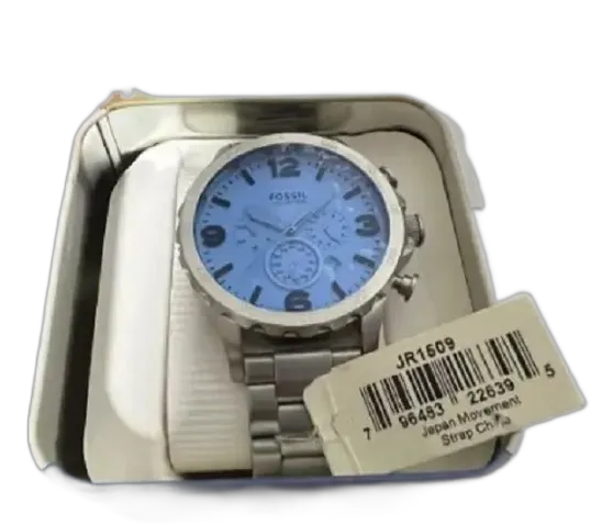 Fossil Jr1509 Men's Stainless Steel Watch Water Resistant 100m