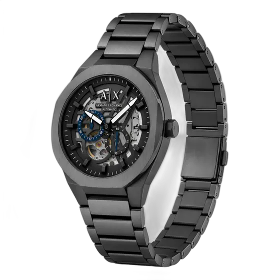 Armani Exchange Men's Automatic Watch 5 ATM Graphite Steel