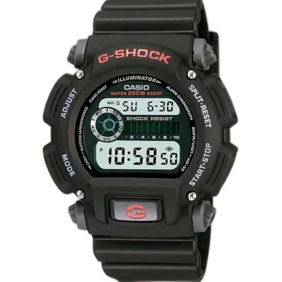 Men's Casio G-Shock DW-9052-1VDR Watch - Black Black Black