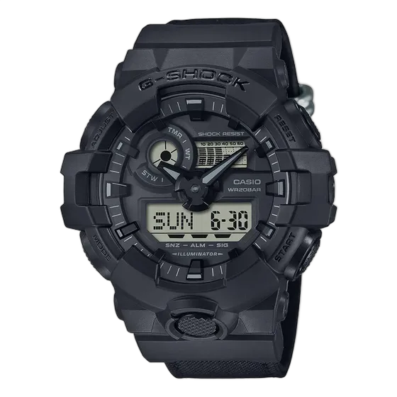 Casio Men's G-Shock GA-700BCE-1ADR Analog-Digital Watch with Nylon Strap