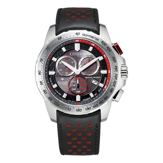 Citizen Promaster PCAT BL5570-01E Men's Watch Black Mesh Strap Black Bezel Silver/Black Dial