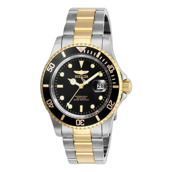 Invicta Pro Diver 26973 Men's Watch Gold Silver Black