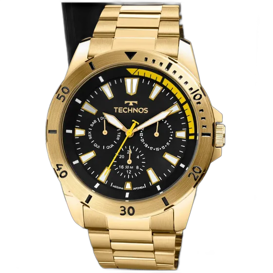 Technos Men's Watch Multifunction Quartz Stainless Steel