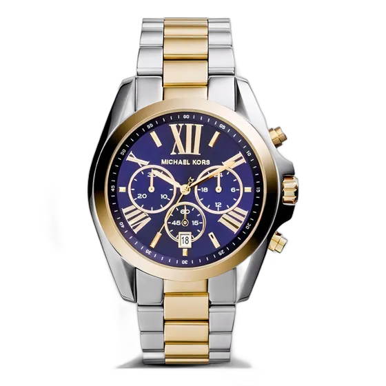 Michael Kors Women's Watch - Mk5976/5an Strap Color Mixed Bezel Color Gold Dial Color Blue