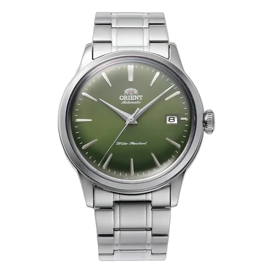 Orient Automatic Bambino Watch, Green Dial, RA-AC0M09E30B, Water Resistant