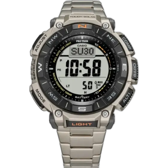 Protrek PRG-340T-7 Triple Sensor Digital Compass Watch