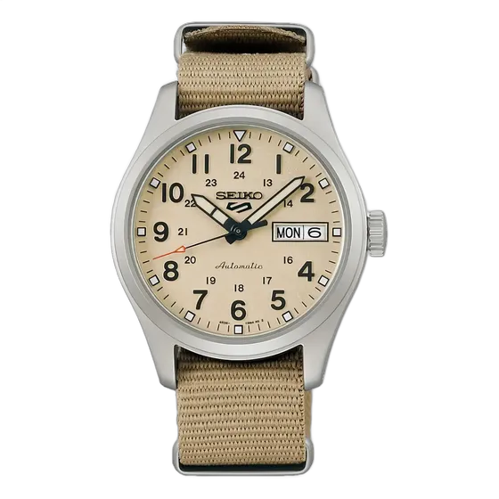 Seiko 5 Sports SRPJ83K1 Automatic Watch, Men's, Beige