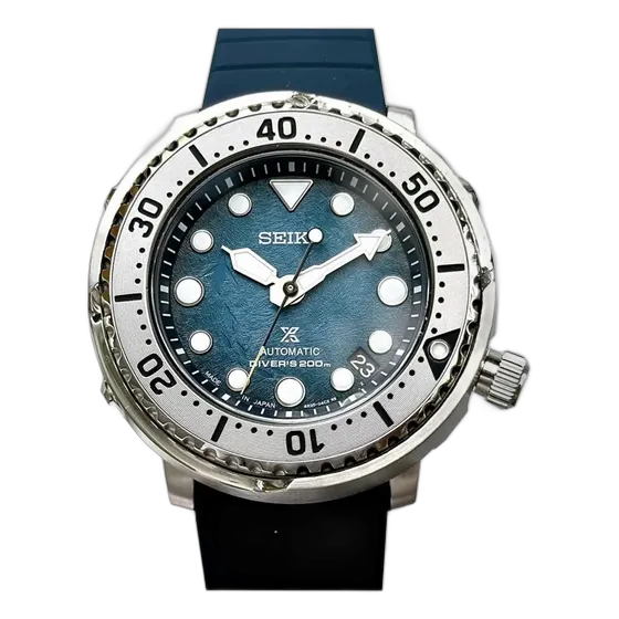 Seiko Baby Tuna SRPH77K1 Watch Blue Silicone Strap