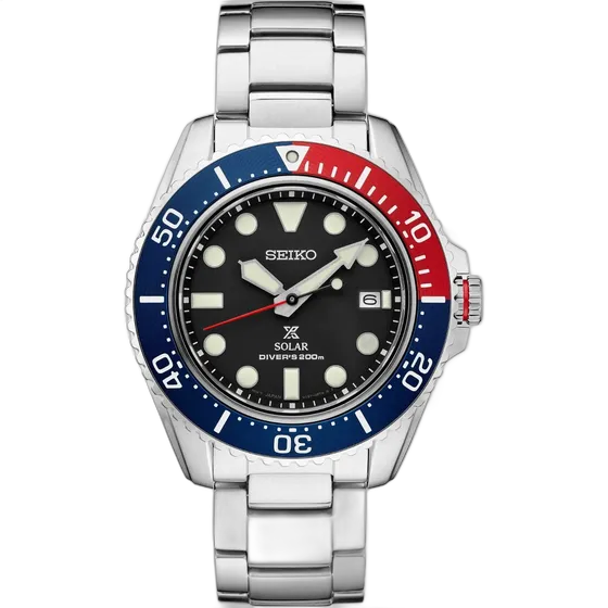 Seiko Men's Solar Diver 42mm Prospex Watch SNE591