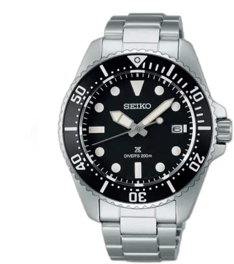 Seiko Prospex SNE597P1 Watch, Black Steel, 40mm