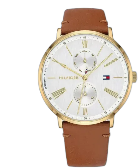 Tommy Hilfiger Women's Watch 1782073, Brown Leather