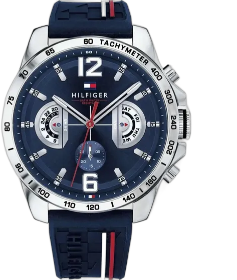 Tommy Hilfiger Men's Watch 1791476 Rubber Blue