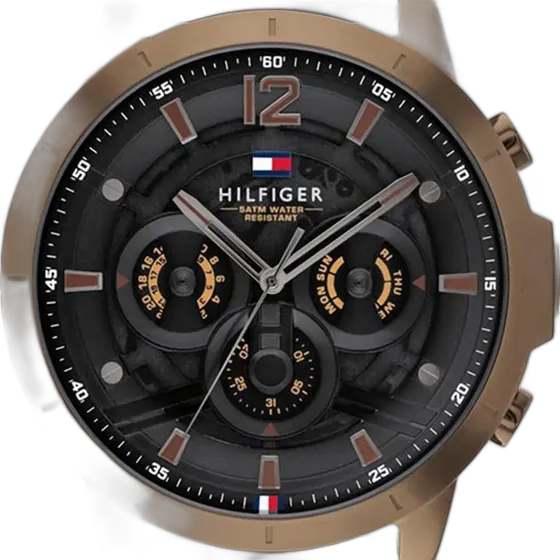 Tommy Hilfiger Men's Watch Black Rubber 1710491