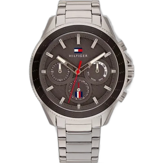 Tommy Hilfiger TH1791857 Aiden Original Silver Black Watch