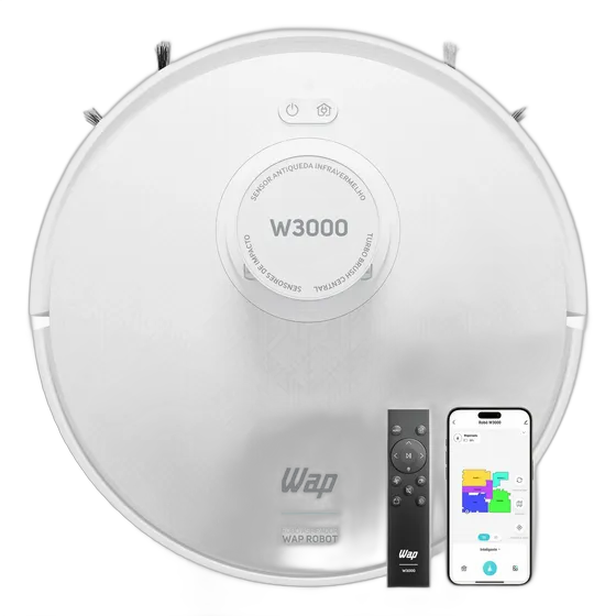 Robot Vacuum Cleaner Wap Robot W3000 Smart Bivolt 48W